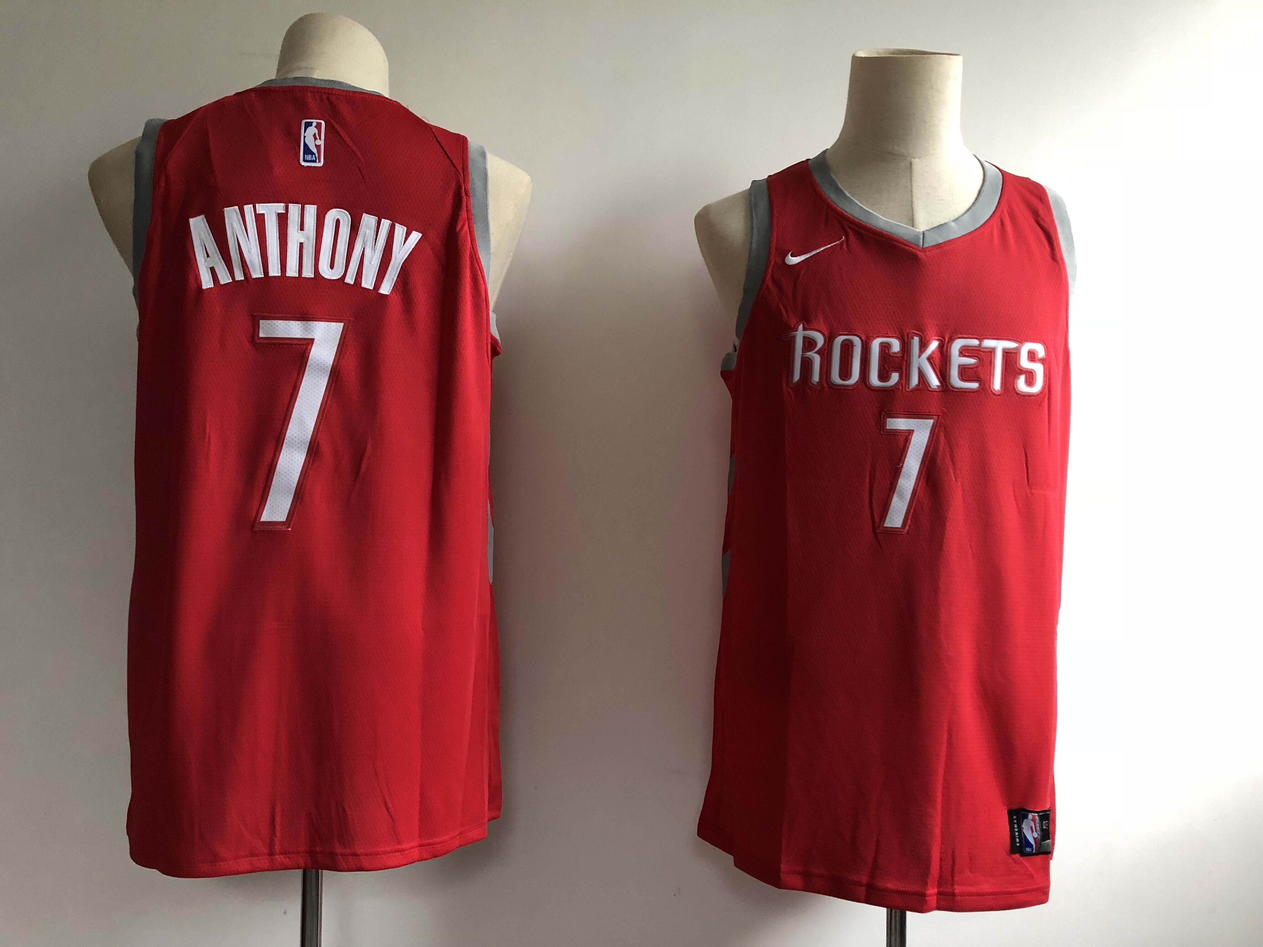 Men Houston Rockets 7 Anthony red Game Nike NBA Jerseys